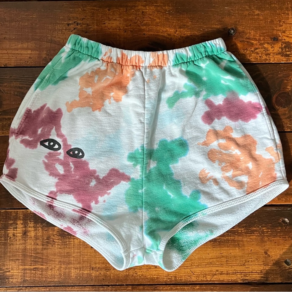Clare V. Tie-dye shorts small